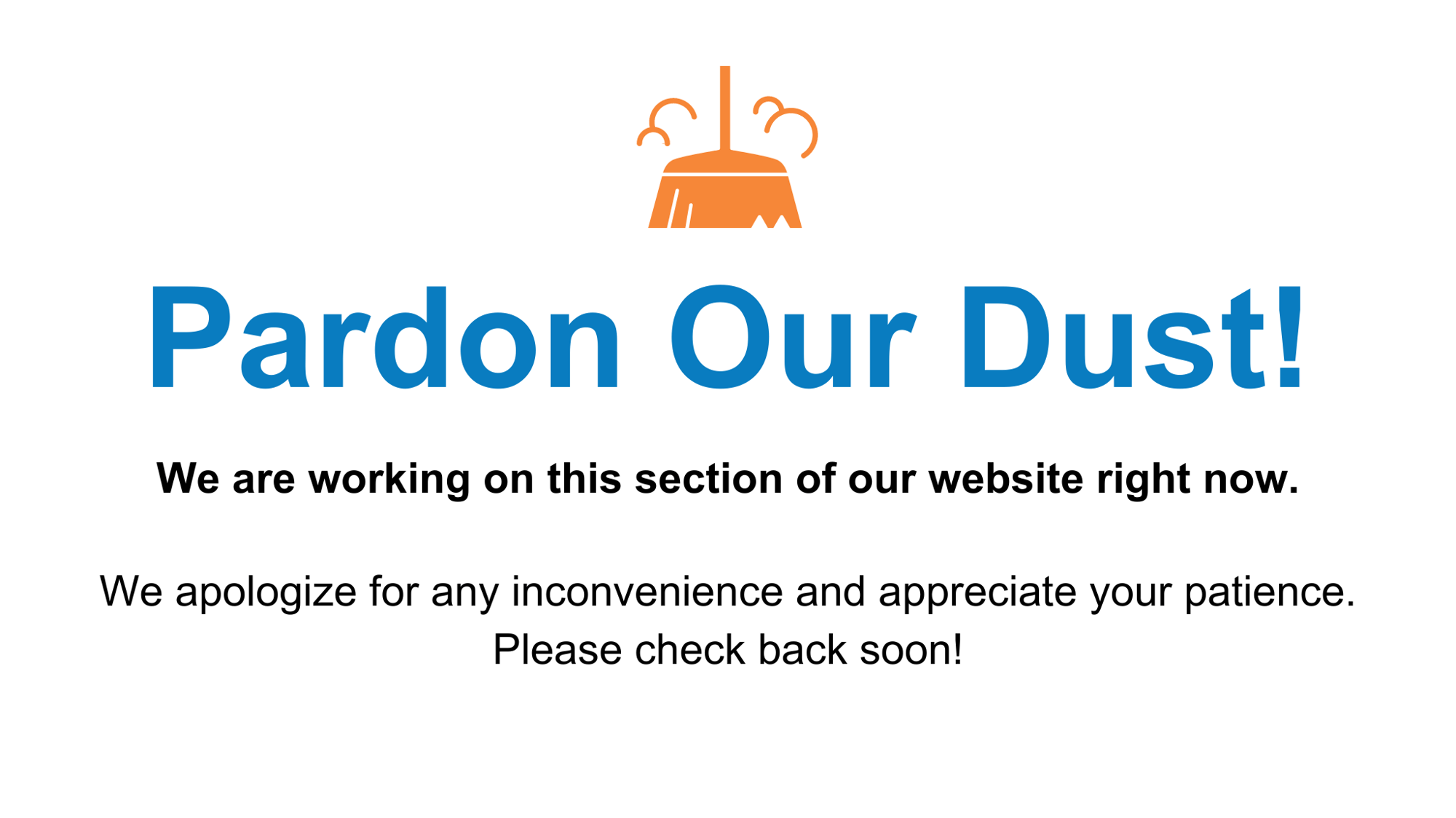 Pardon Our Dust! 2024 Pardon Our Dust! 2024