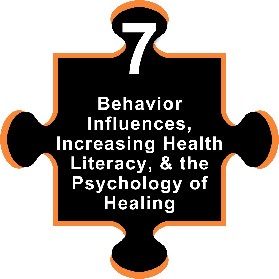 7.  Behavior Influences, Increasing Health Literacy, and the Psychology of Healing-3
